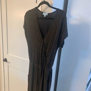 Veronica M black and gold jumpsuit